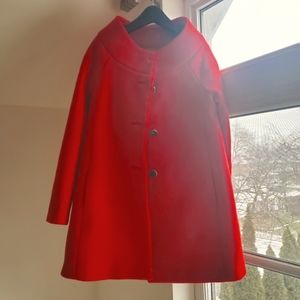 Beautiful red wool coat (100% pure wool)